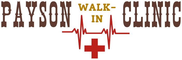 The symbol of Payson Walk-In Clinic, our main logo. Learn about our story, our services, our blog, our FAQ, or contact us today.